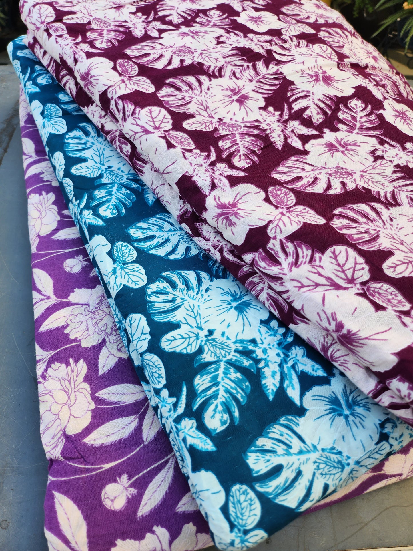 Pure Jaipur Cotton Diesel Color with Floral Prints