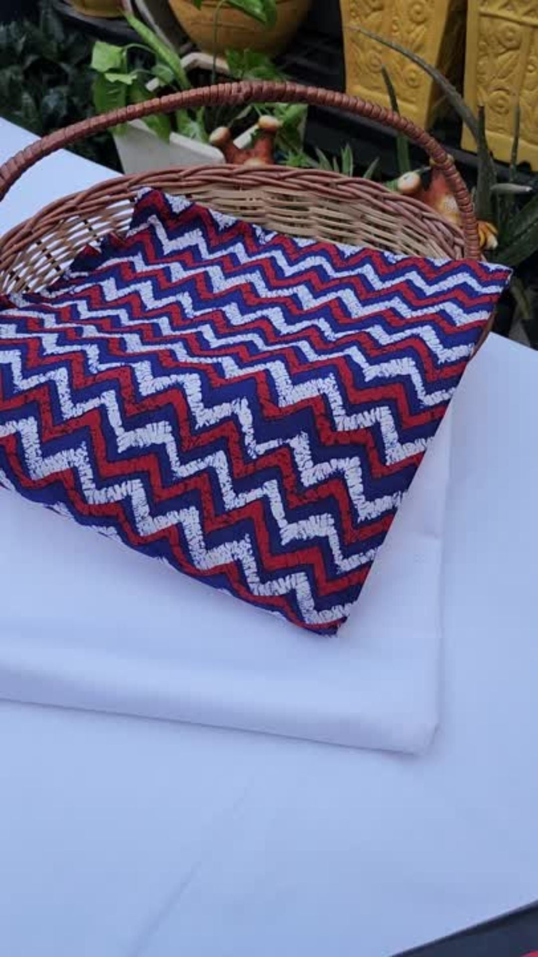 Multi color Zigzag design with Pure cambric cotton