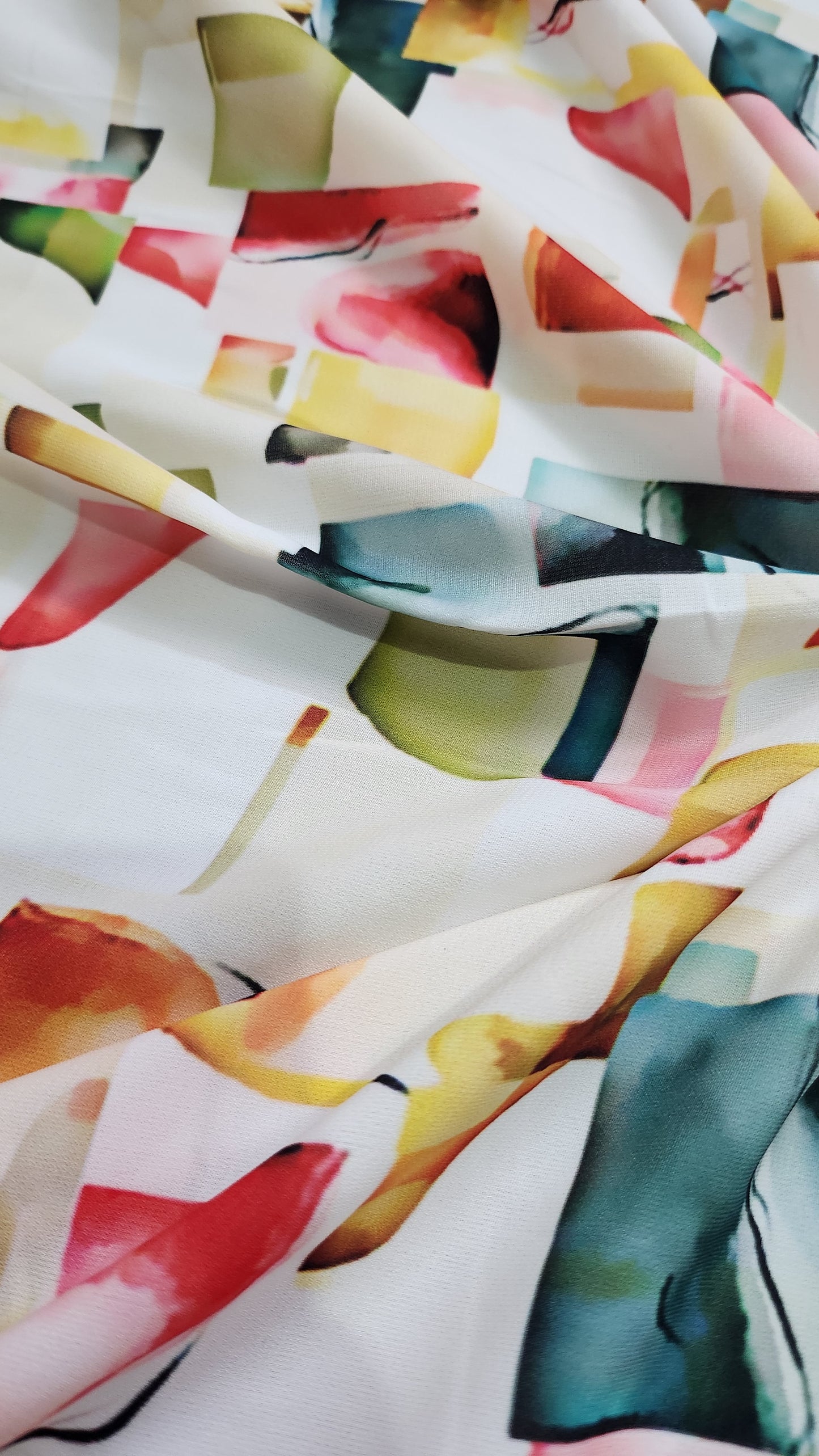 Multicolor Abstract Print with Fiona