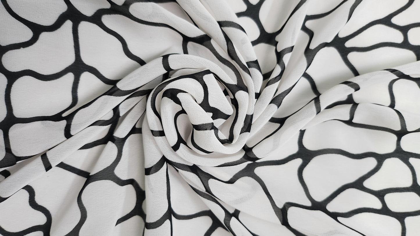 Elevate Style with Web Print White Color