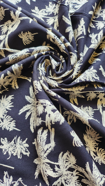 Rayon Cotton Leaves Printed