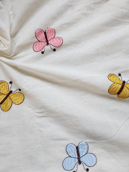 Kora Cotton Embroidery Butterfly