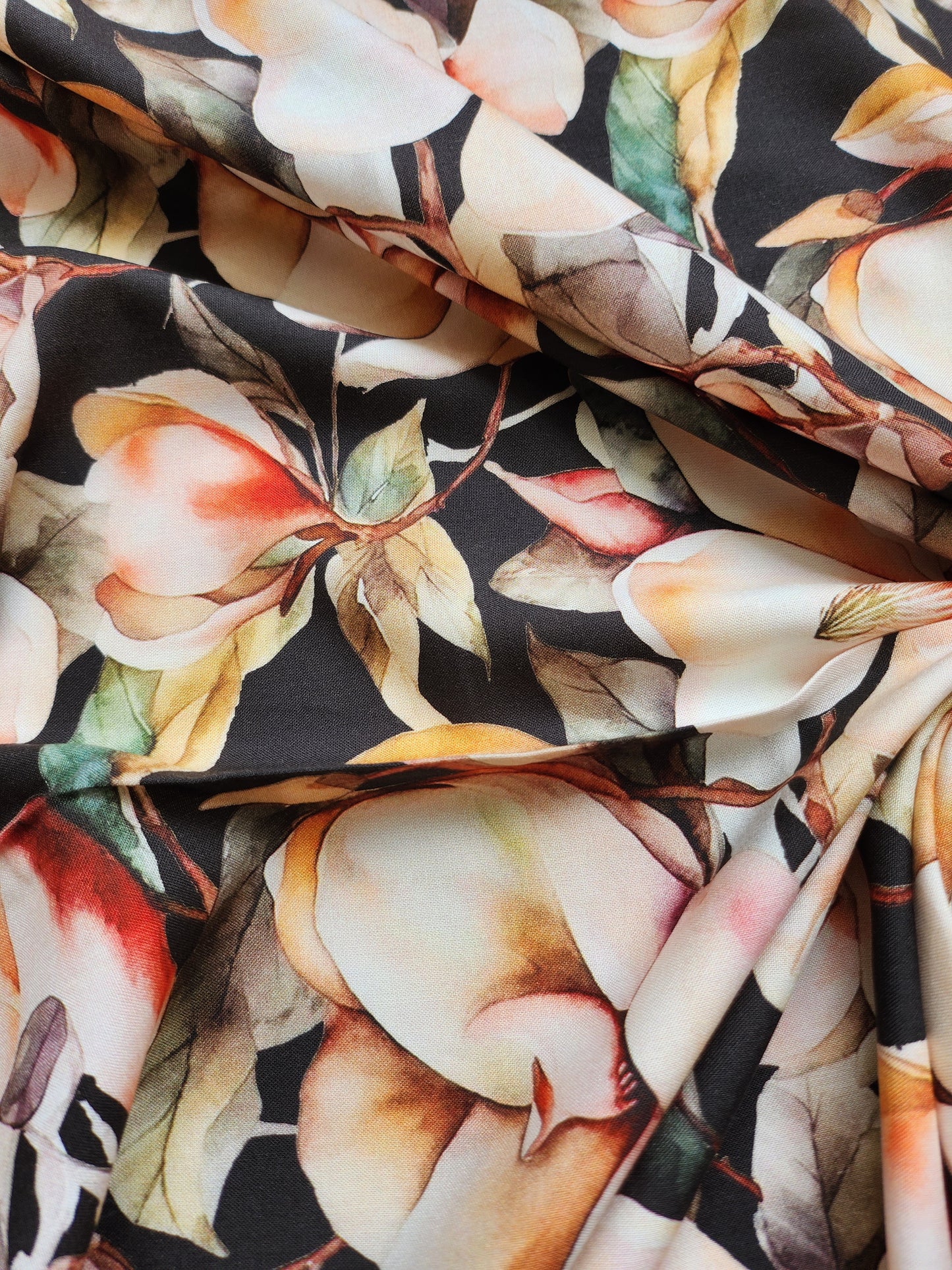 Pure Rayon Cotton with Floral Printed