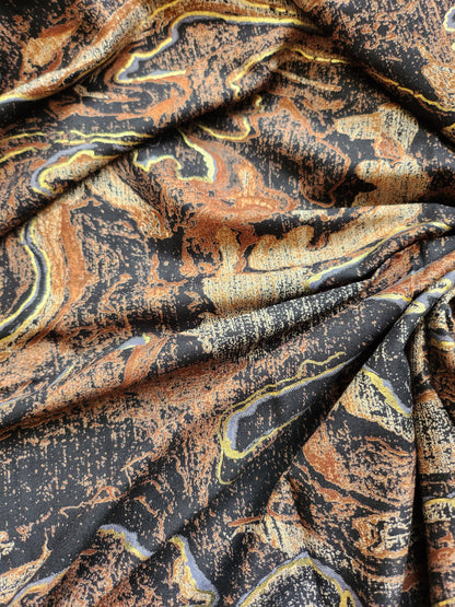 Pure Rayon Cotton with Abstract Multi Color