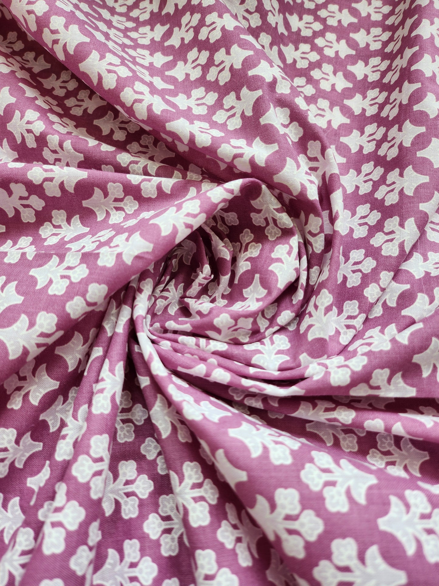 Orchid color with white Jaipuri Print