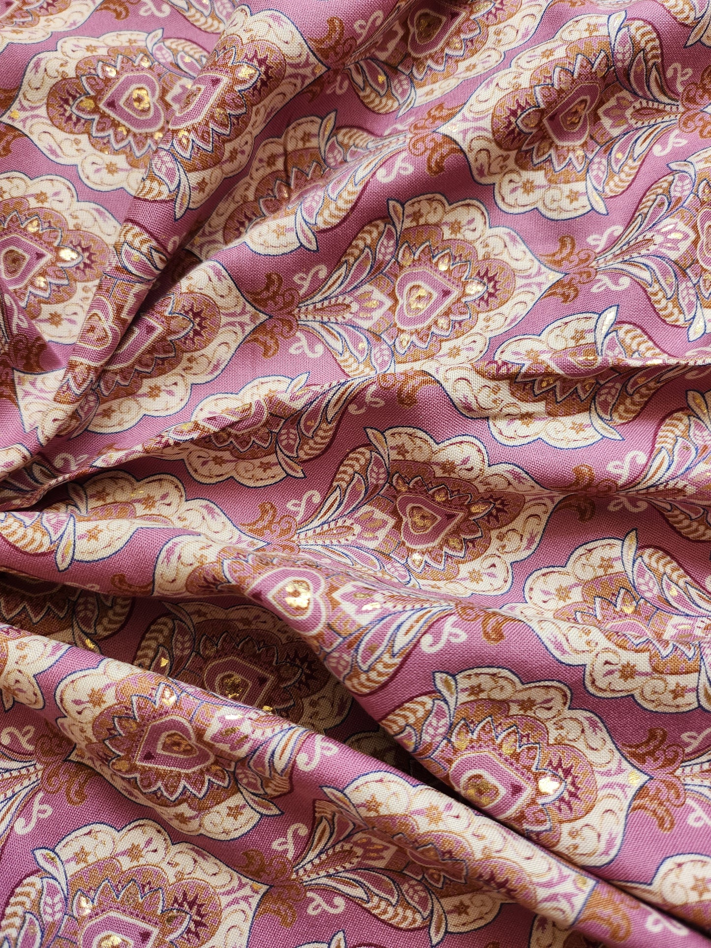 Pure Rayon Cotton Block Printed