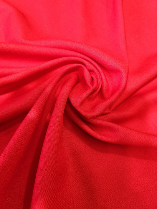 Plain Rayon Cotton with Red Color