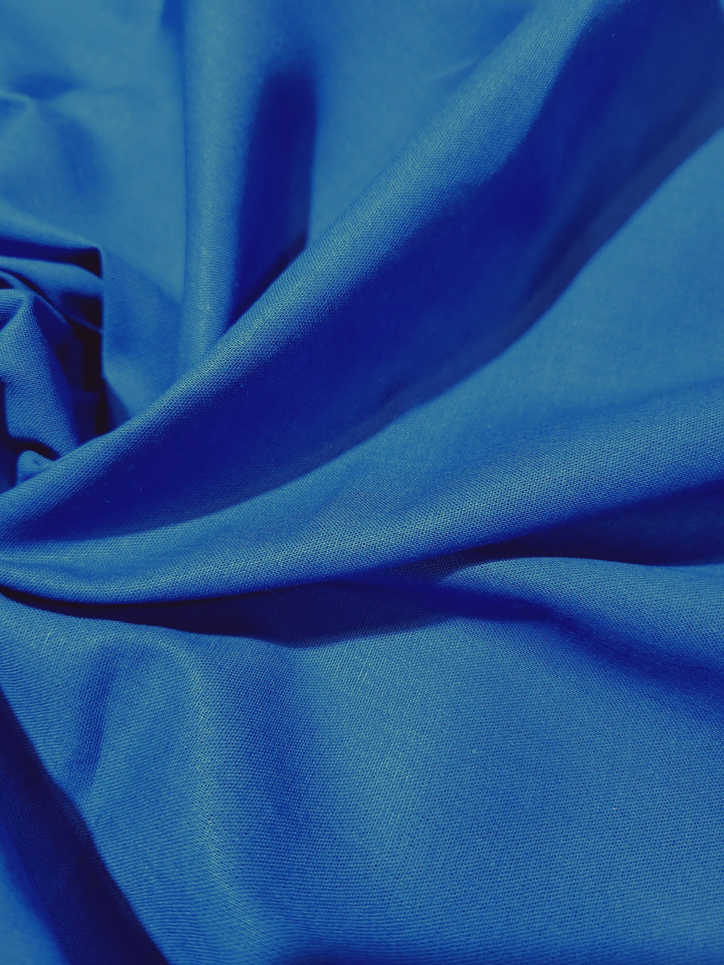 Pure Plain Cotton Cerulean Color