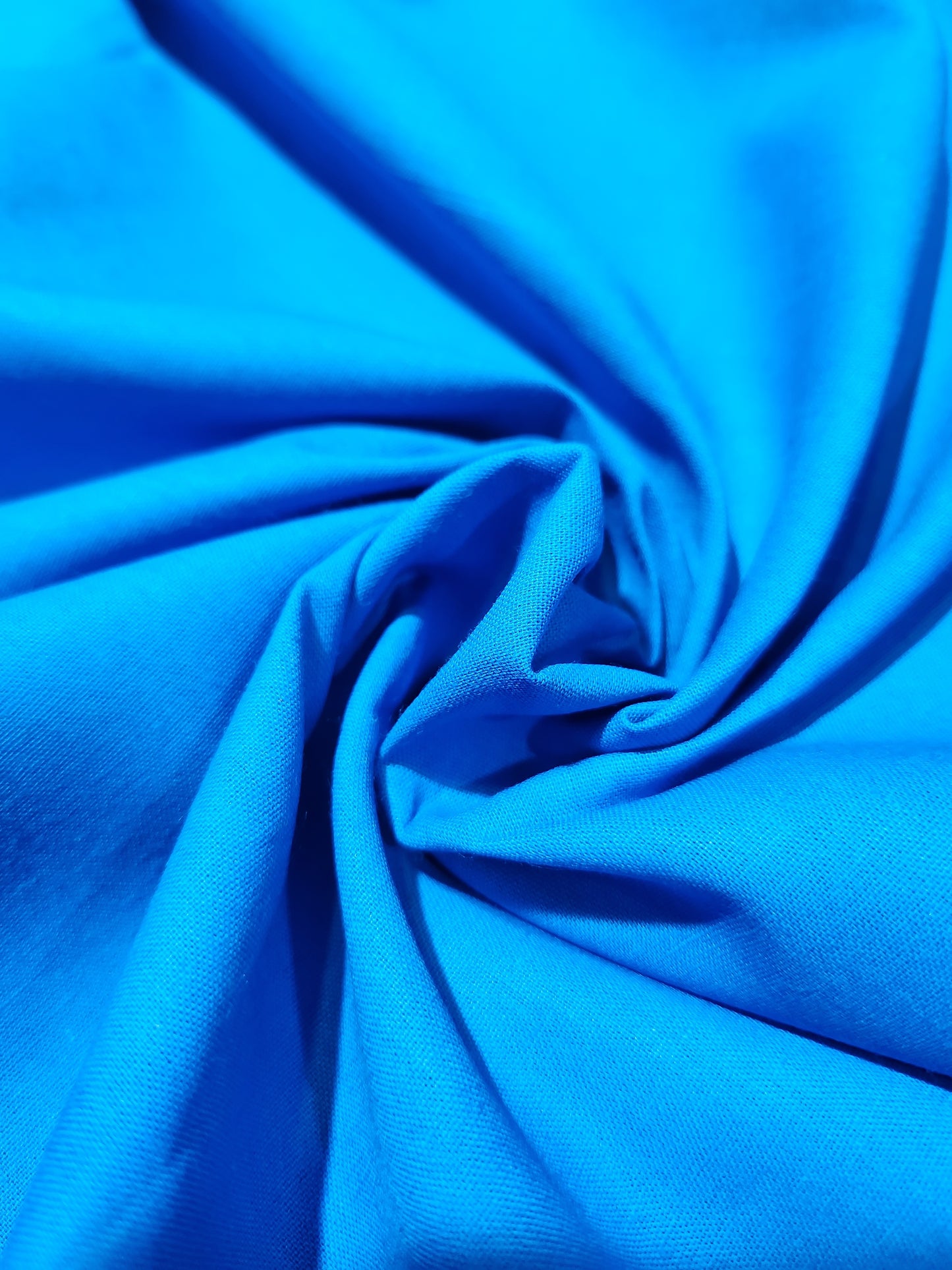 Pure Plain Cotton Azure Color