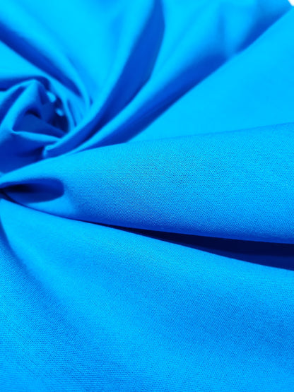 Pure Plain Cotton Azure Color