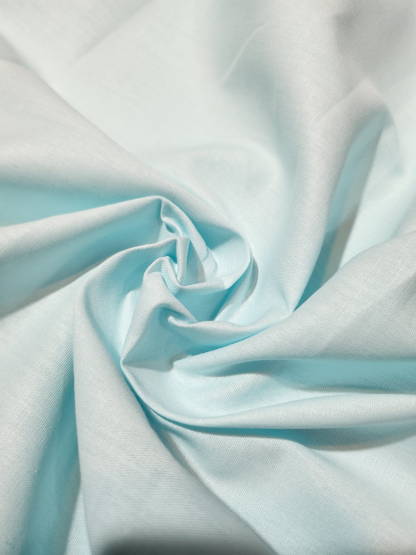 Pure Plain Cotton Light Aqua Color