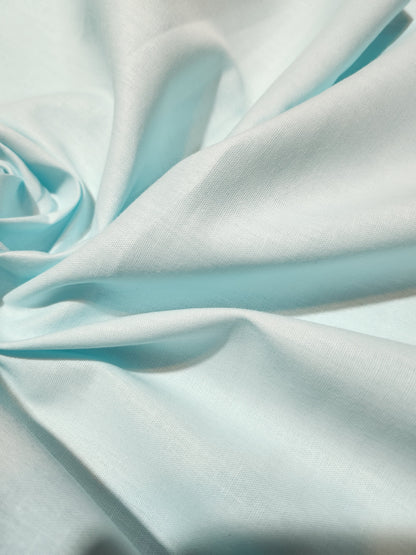 Pure Plain Cotton Light Aqua Color