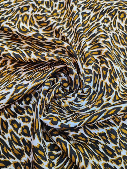 Pure Rayon Cotton with Katha work animal print