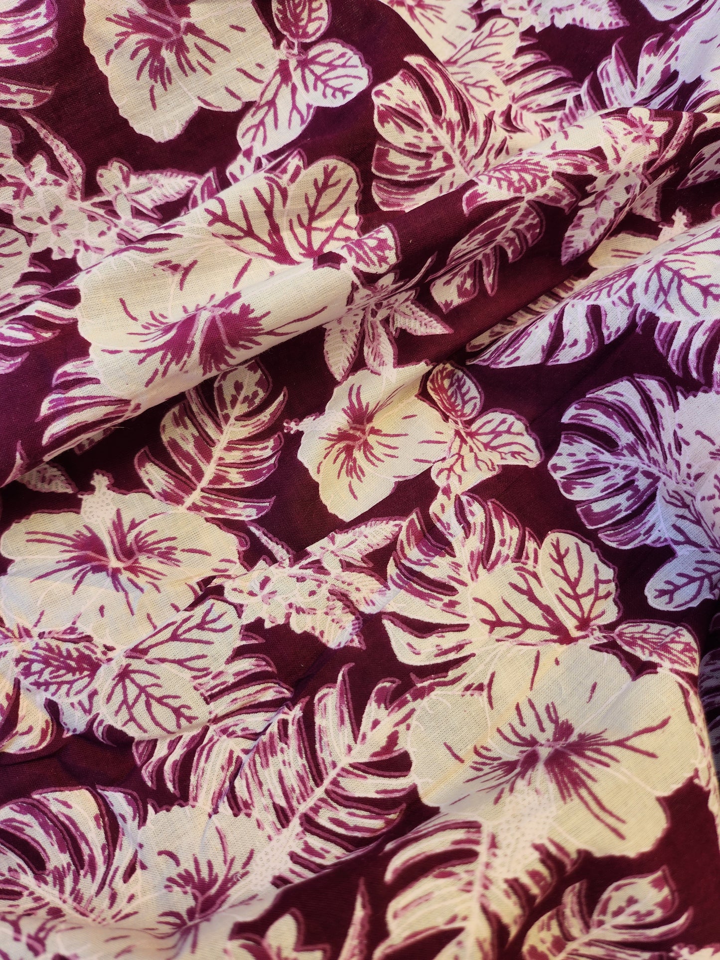 Pure Jaipur Cotton Maroon Color with Floral Prints