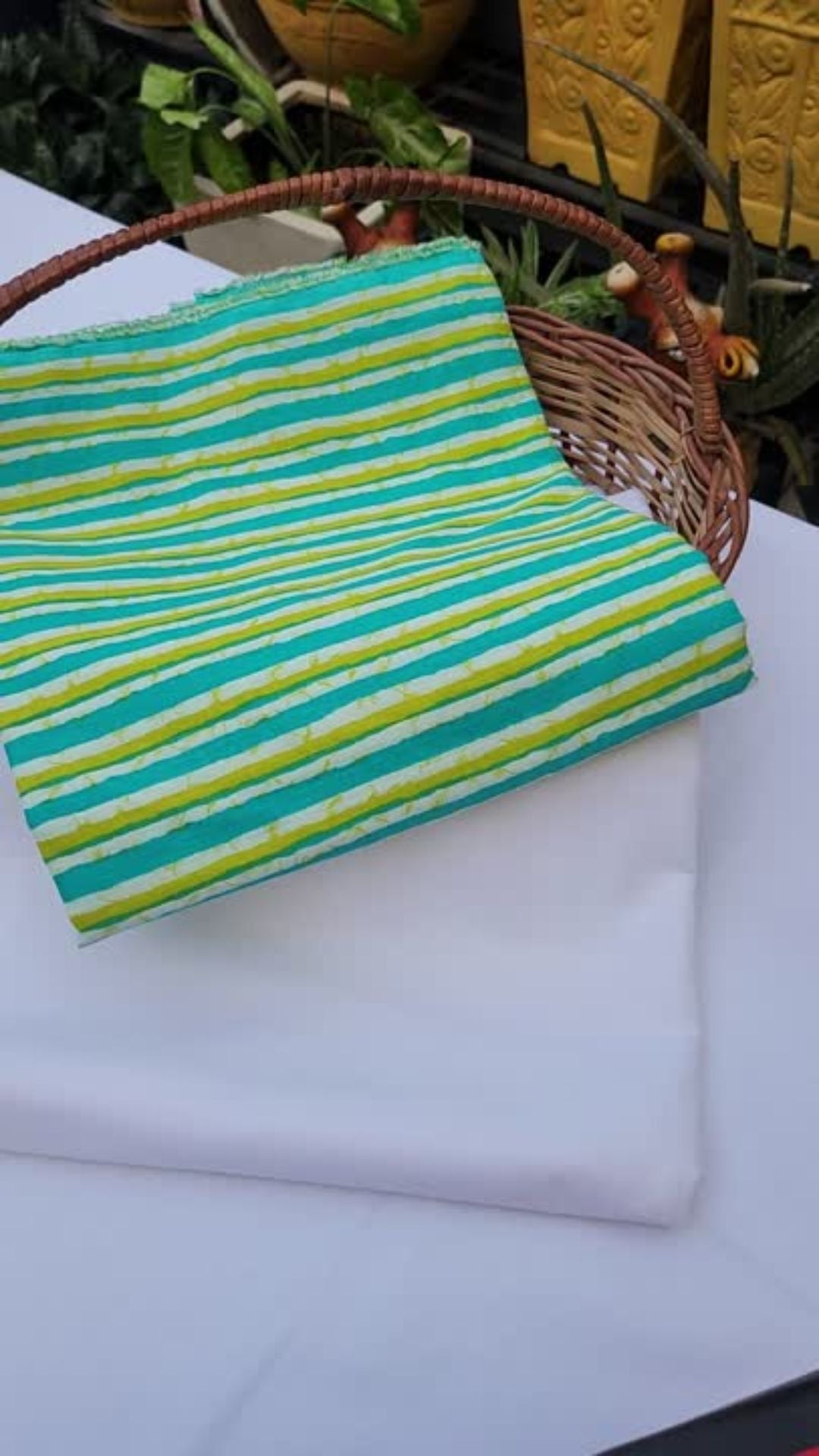 Multi color stripe design with Pure cambric cotton