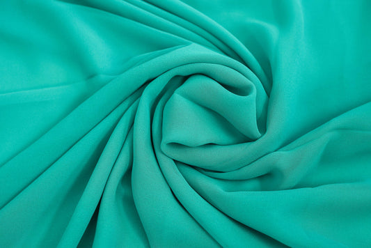 Turquoise Color Georgette Plain