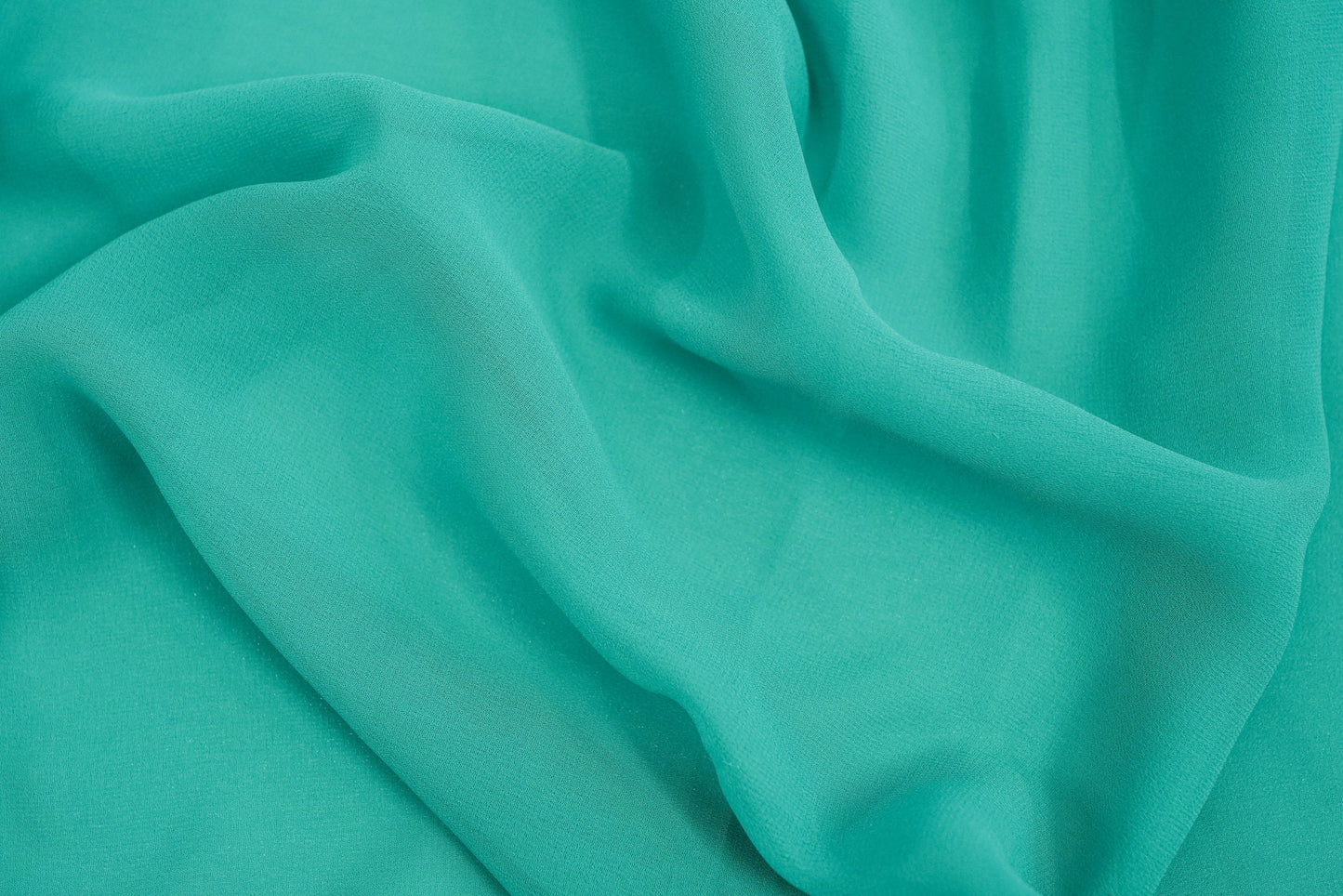 Turquoise Color Georgette Plain