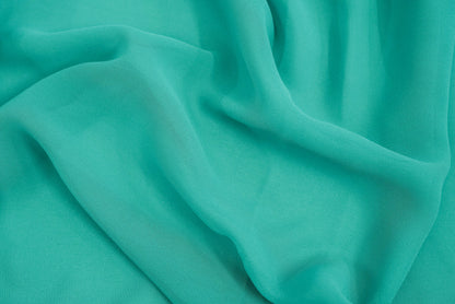 Turquoise Color Georgette Plain