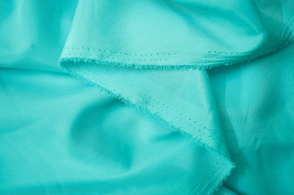 Turquoise Color French Crepe