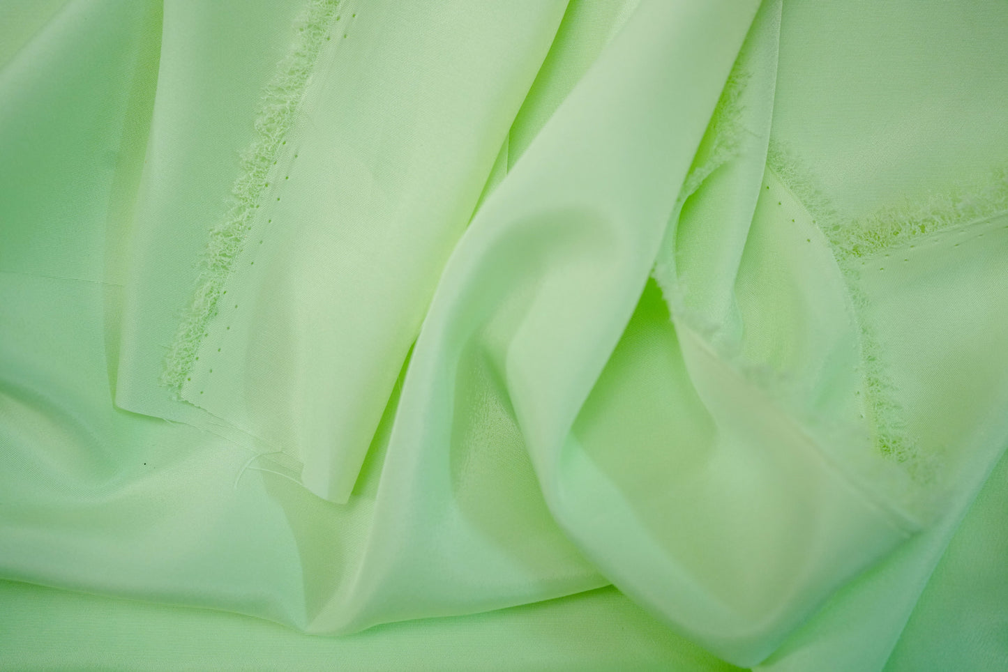 Pale Green Color French Crepe